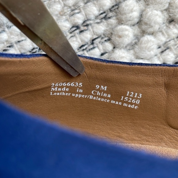 Clarks Caslynn Lizzie Wedge Sandals Blue Suede Slingback Women’s Sz 9 - Picture 4 of 8